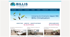 Desktop Screenshot of billis-climatisation.com