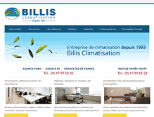 Tablet Screenshot of billis-climatisation.com